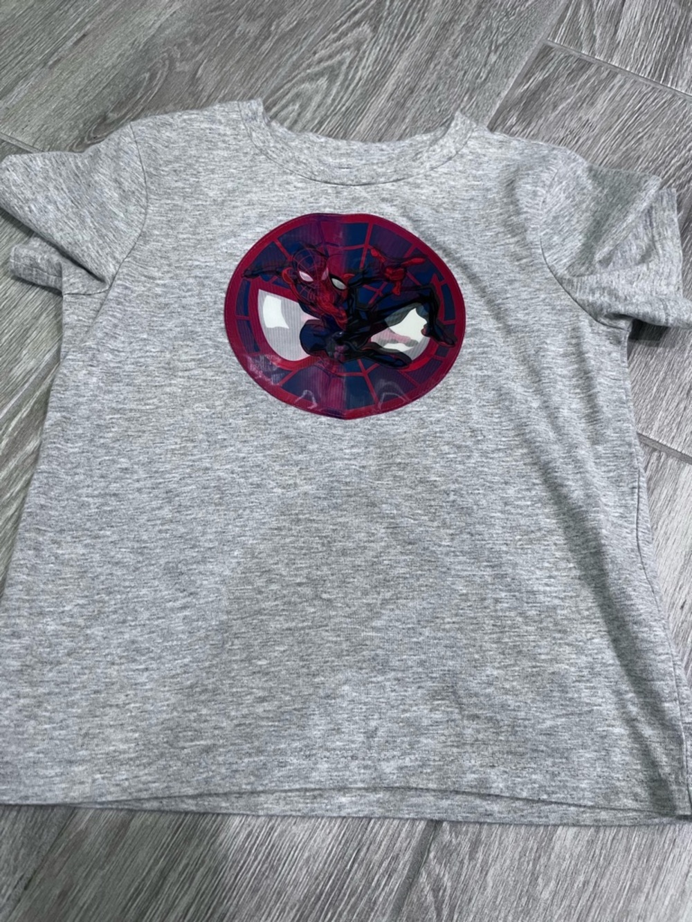 Disney Grey Kids Tee with Subtle Black Tag Logo